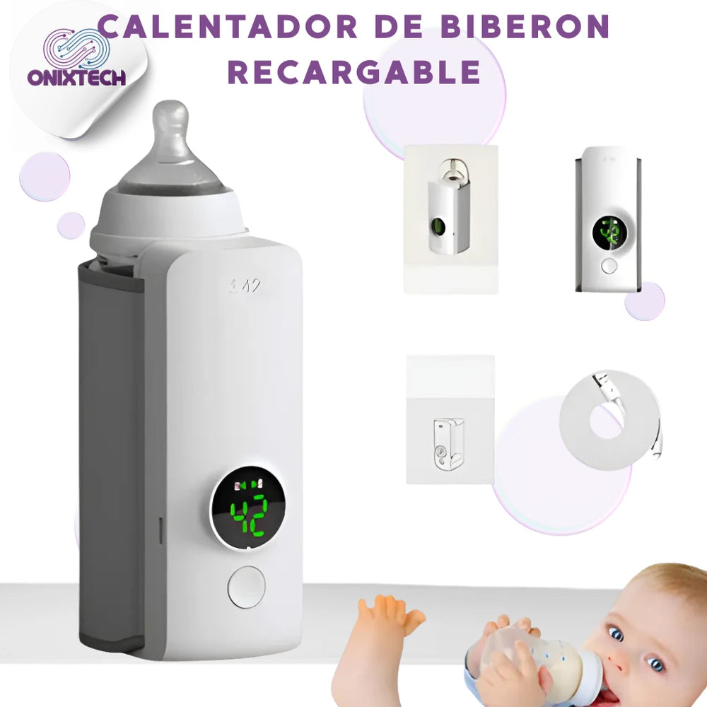 Calentador de Biberón Portátil Recargable – Práctico para Viajes