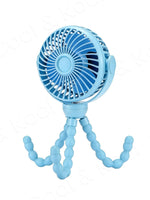 Mini Ventilador Portátil 3 Velocidades para Cochecito | Recargable USB
