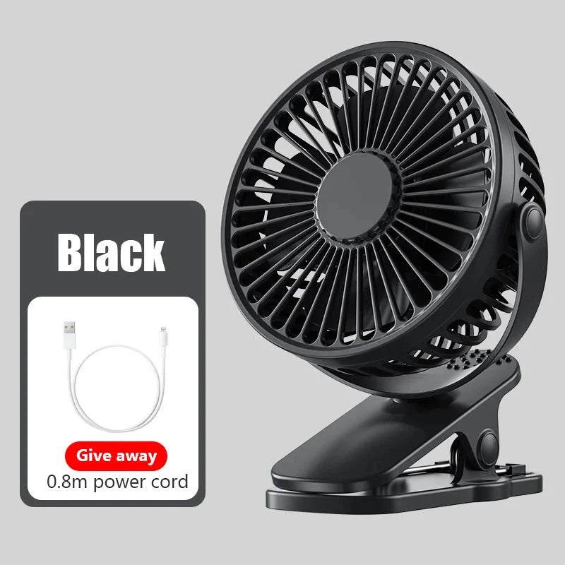 Ventilador Portátil de Mesa | Compacto, Recargable y Ajustable