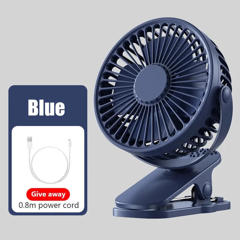 Ventilador Portátil de Mesa | Compacto, Recargable y Ajustable