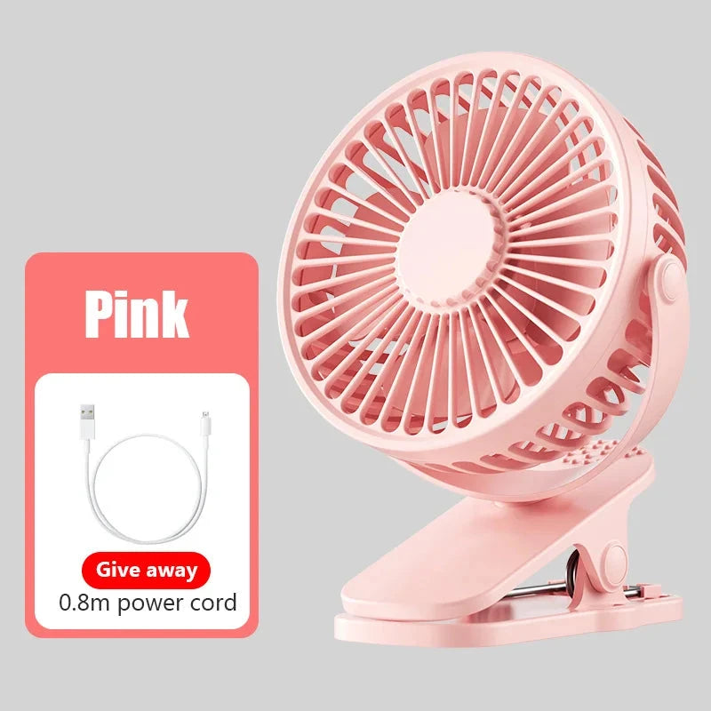 Ventilador Portátil de Mesa | Compacto, Recargable y Ajustable