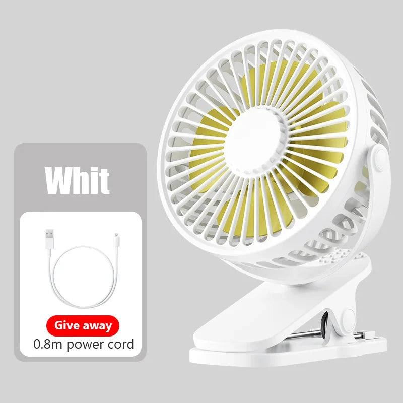 Ventilador Portátil de Mesa | Compacto, Recargable y Ajustable