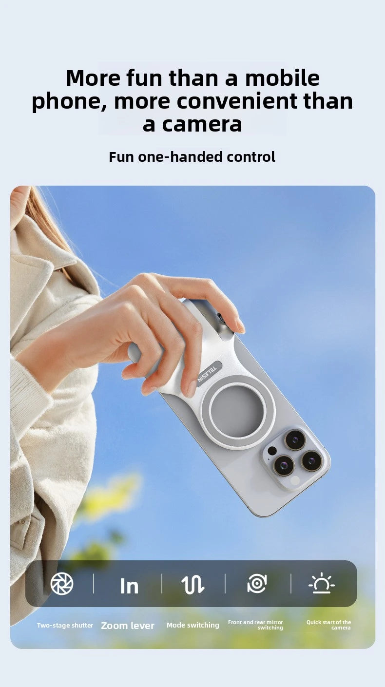 Grip Magnético para Celular con Control Remoto