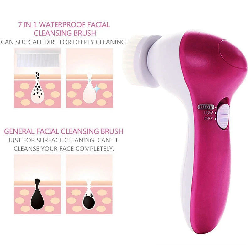 Cepillo Eléctrico de Limpieza Facial 4 en 1