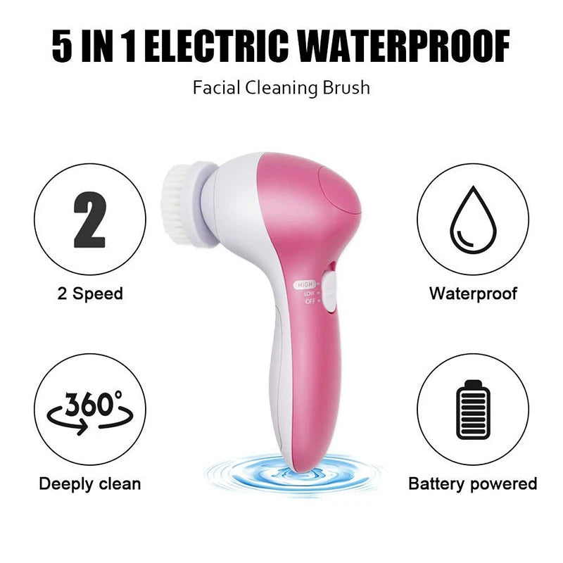 Cepillo Eléctrico de Limpieza Facial 4 en 1