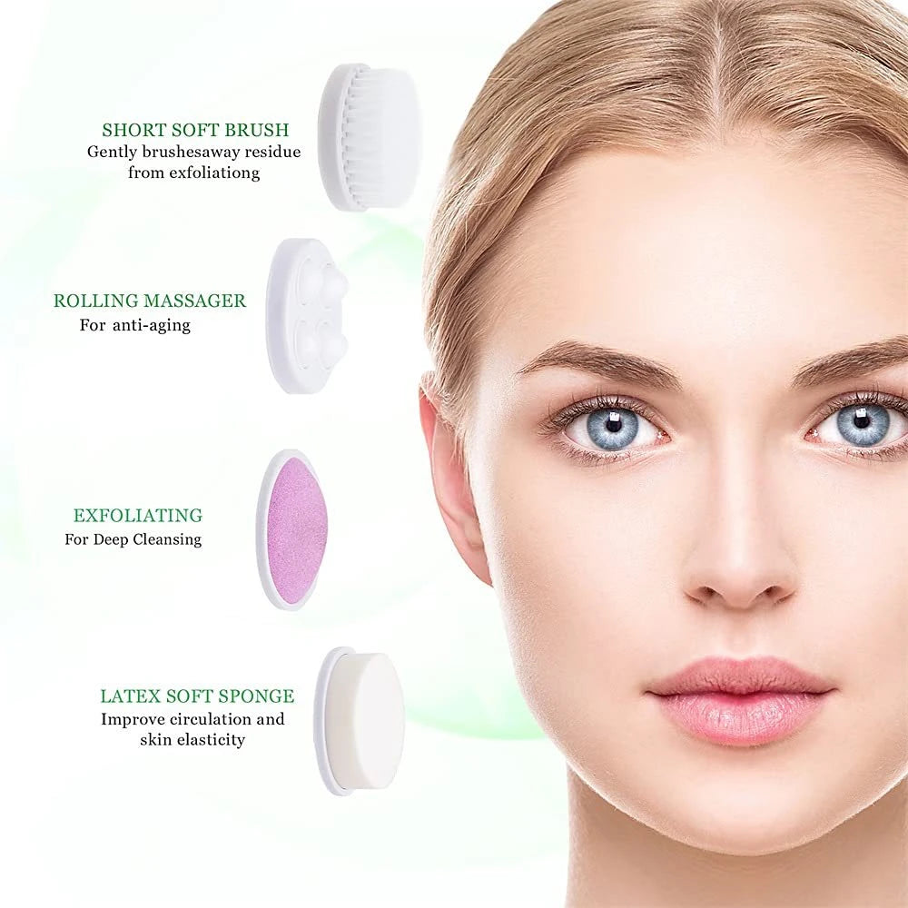 Cepillo Eléctrico de Limpieza Facial 4 en 1
