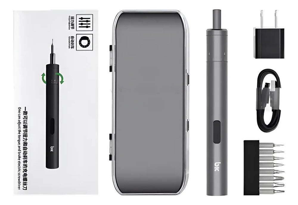 Destornillador Eléctrico de Precisión Recargable con Kit de Puntas