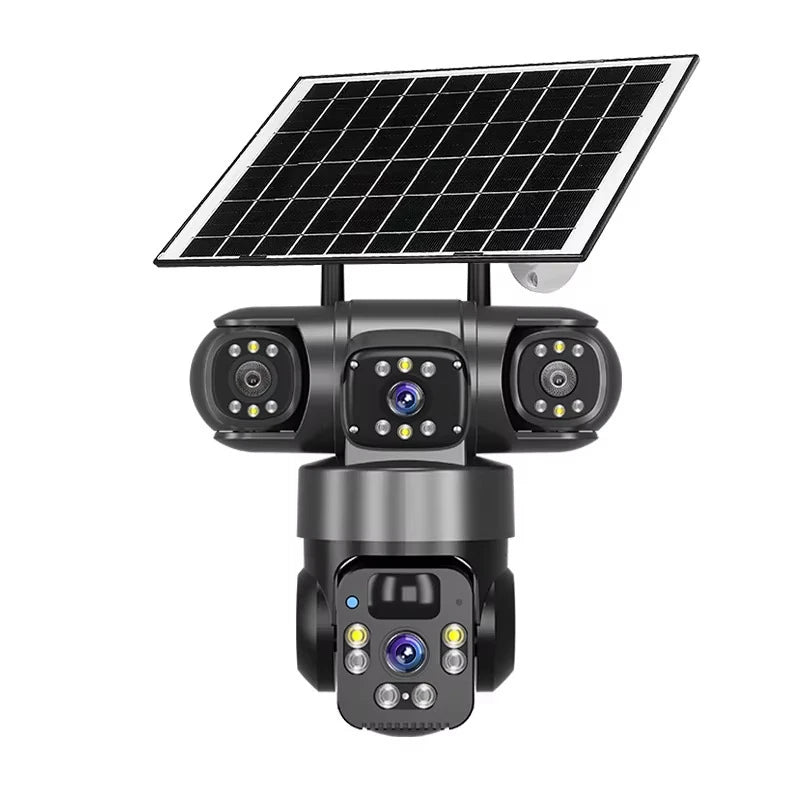 Cámara de Seguridad Solar 4G Panorámica 360° | Monitoreo Remoto y Alarma
