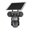 Cámara de Seguridad Solar 4G Panorámica 360° | Monitoreo Remoto y Alarma