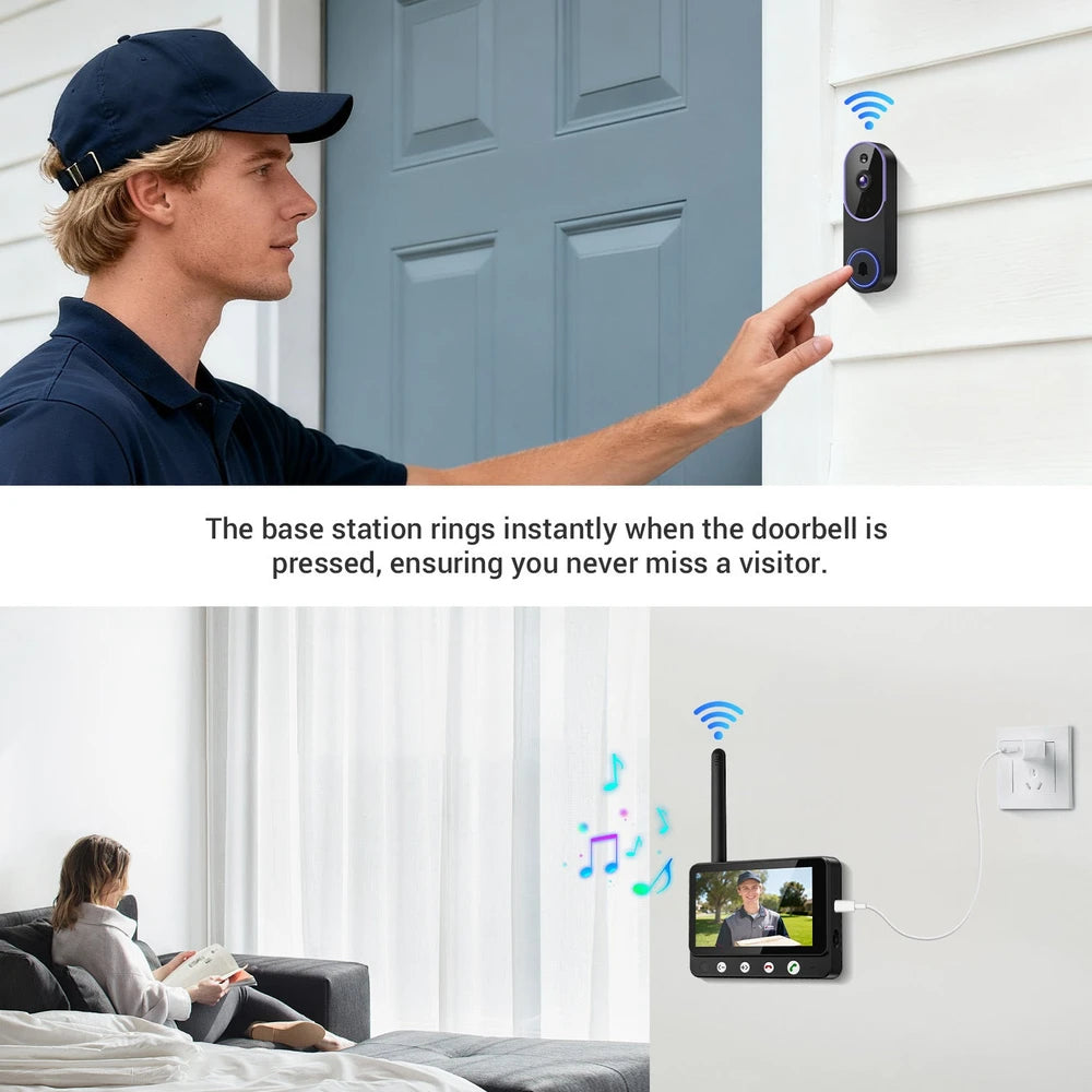 Timbre Inteligente con Cámara WiFi | Monitorea tu Entrada desde el Celular