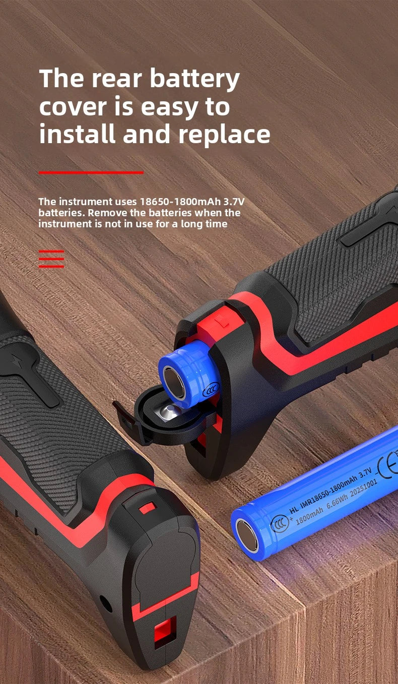 Cinta Métrica Digital Recargable de 5 m con Doble Guía Láser