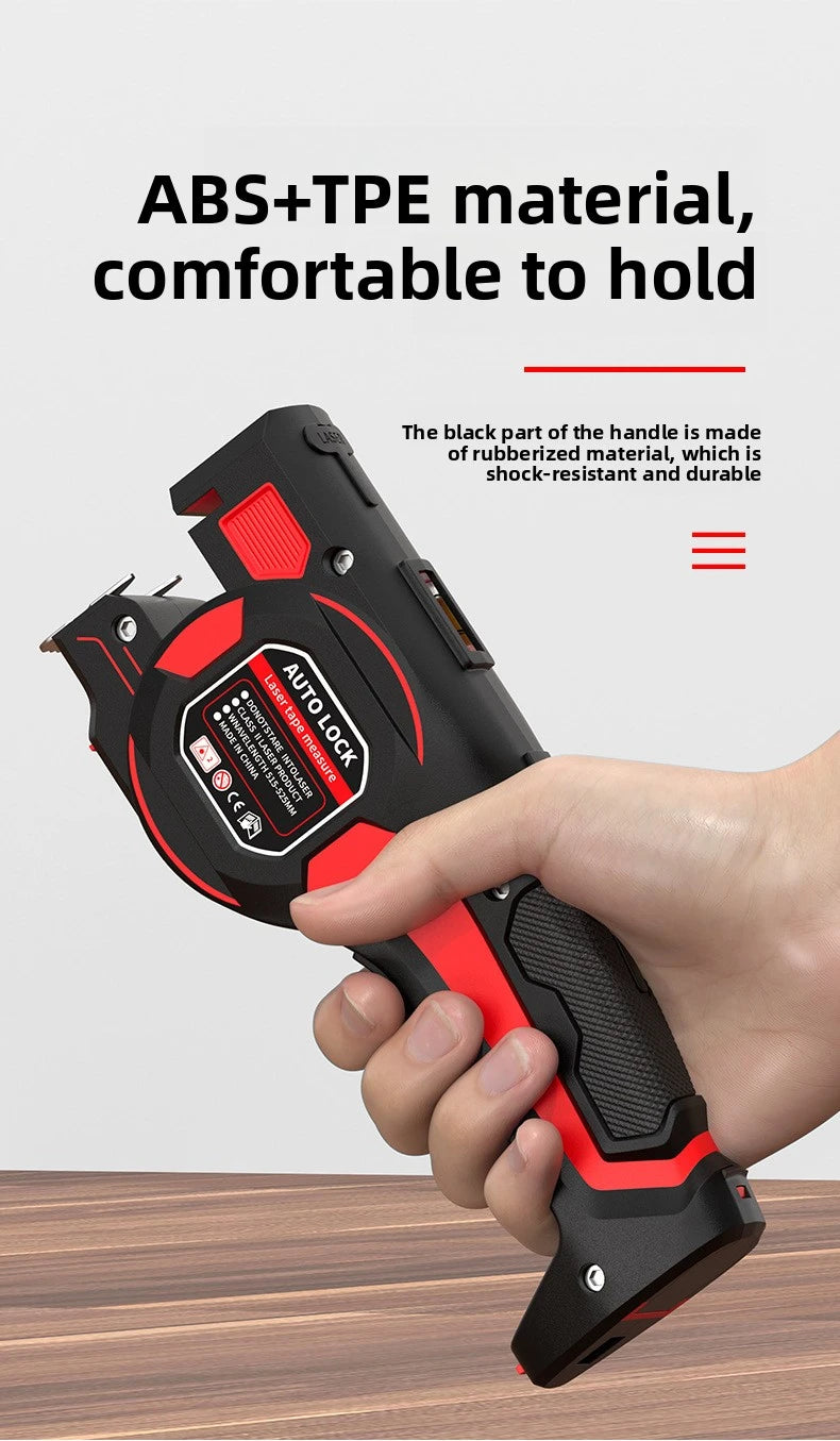Cinta Métrica Digital Recargable de 5 m con Doble Guía Láser