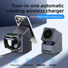 Estación de Carga Inalámbrica Magnética 4 en 1 con Reloj Digital