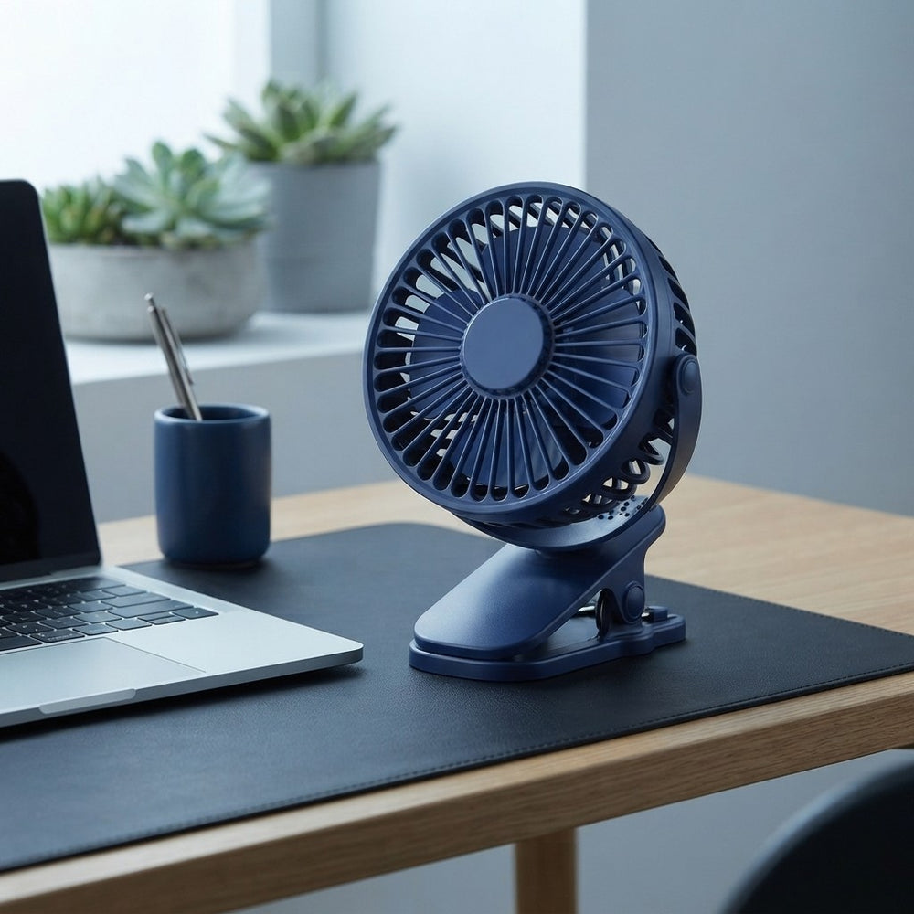 Ventilador Portátil de Mesa | Compacto, Recargable y Ajustable