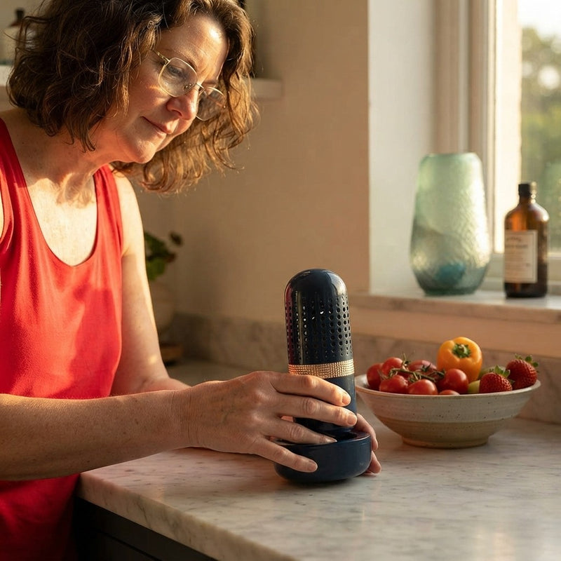 Limpiador Portátil de Frutas y Verduras Recargable | Purificación en Agua