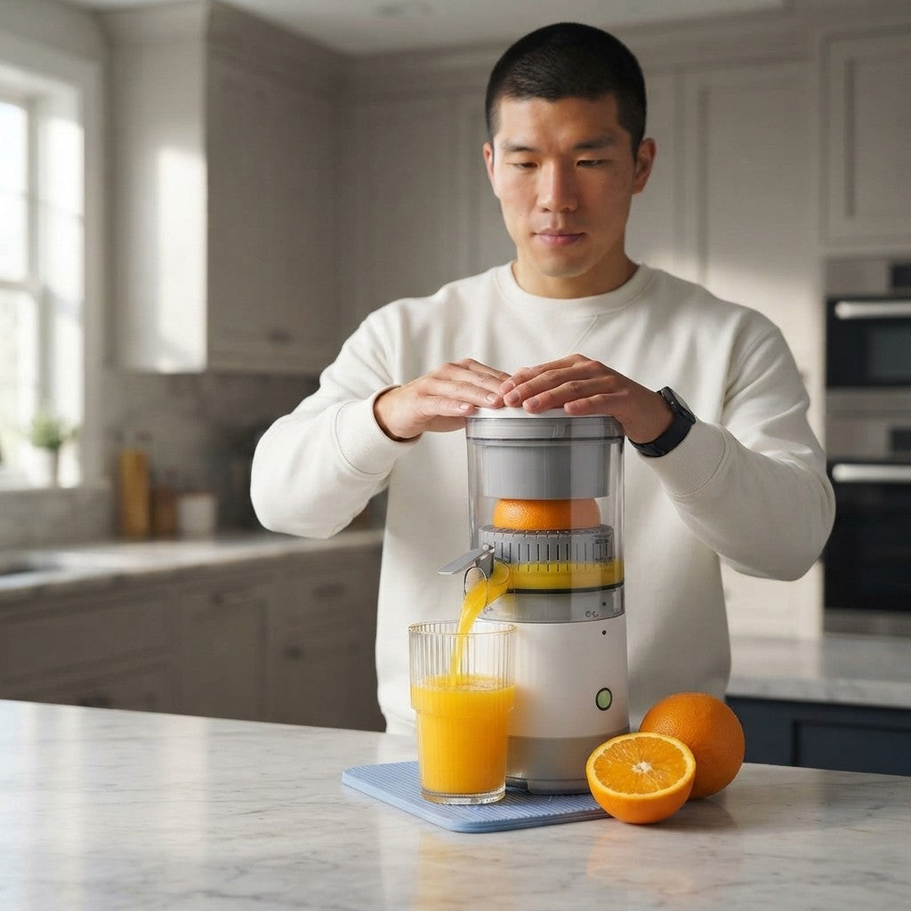 Exprimidor Eléctrico Portátil de Frutas | Jugo Fresco Fácil y Rápido